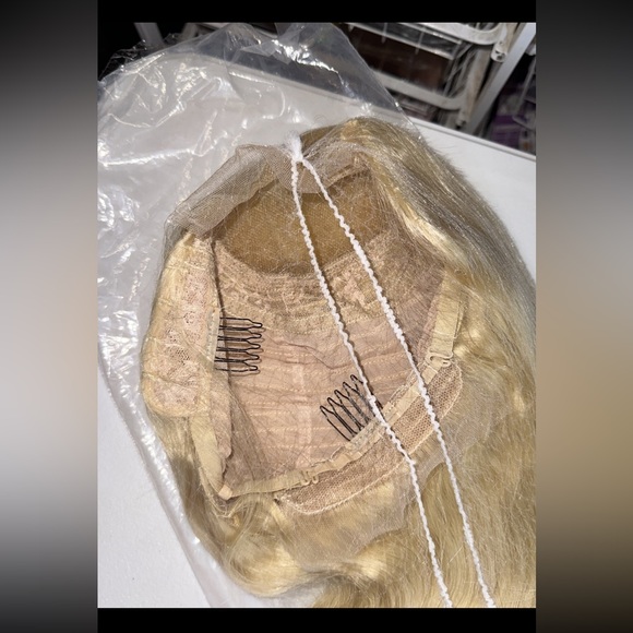 Lot 2104 ❤️NEW 100% Human Hair Lace front wig 4x4 Deep Wave wig 26” - Picture 3 of 5